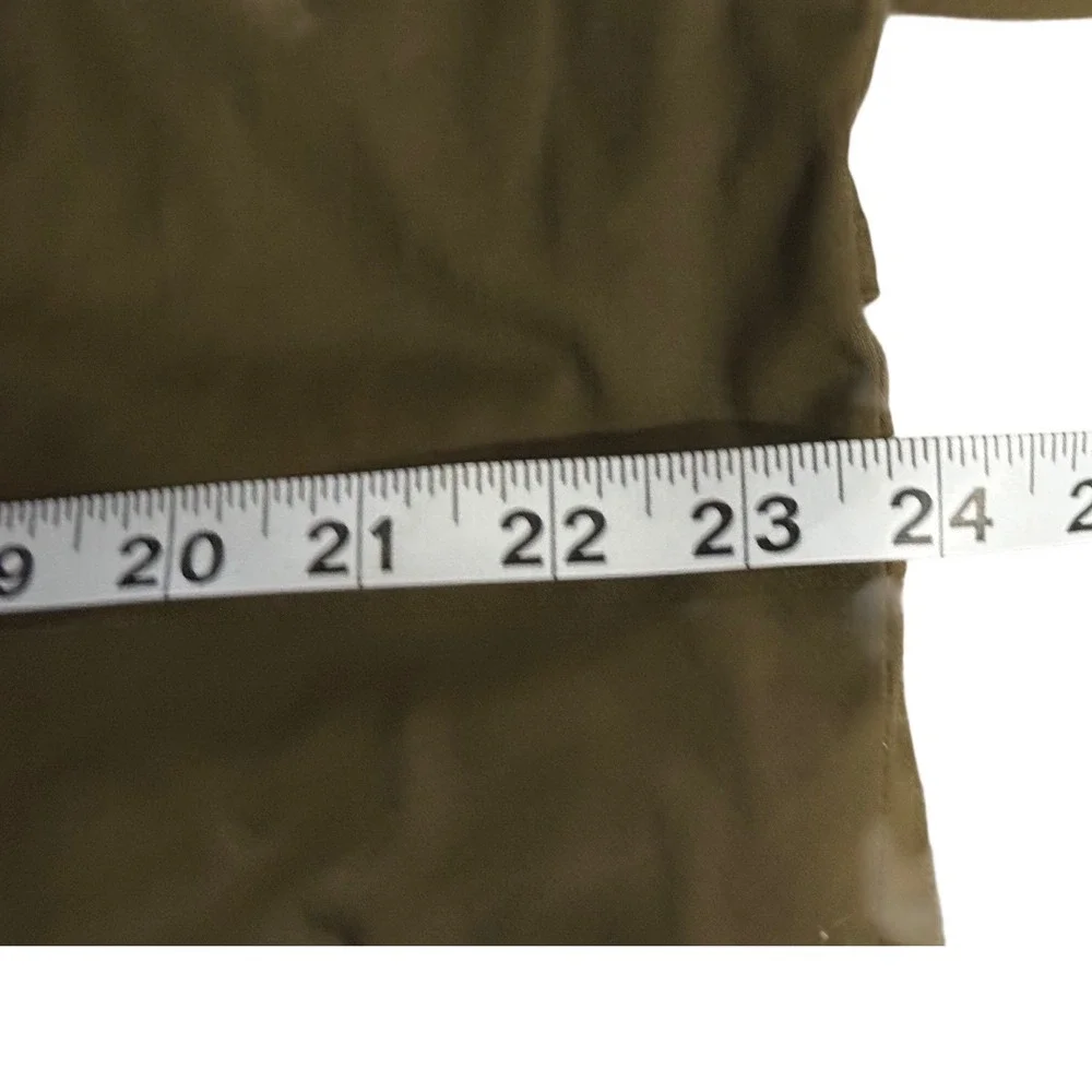 Topman Mens Olive Green Double Breasted Trench Coat Longline Jacket Size M